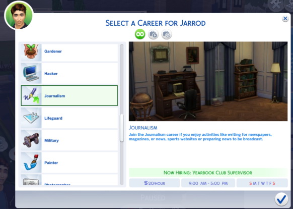 Journalism Career (Sims 2 Remake) at Sims_Lover » Sims 4 Updates